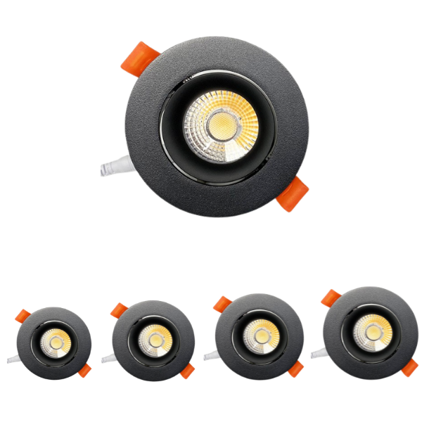 Đèn âm trần chỉnh hướng màu đen [AC-SA-AX20] 3W-30W | Saco